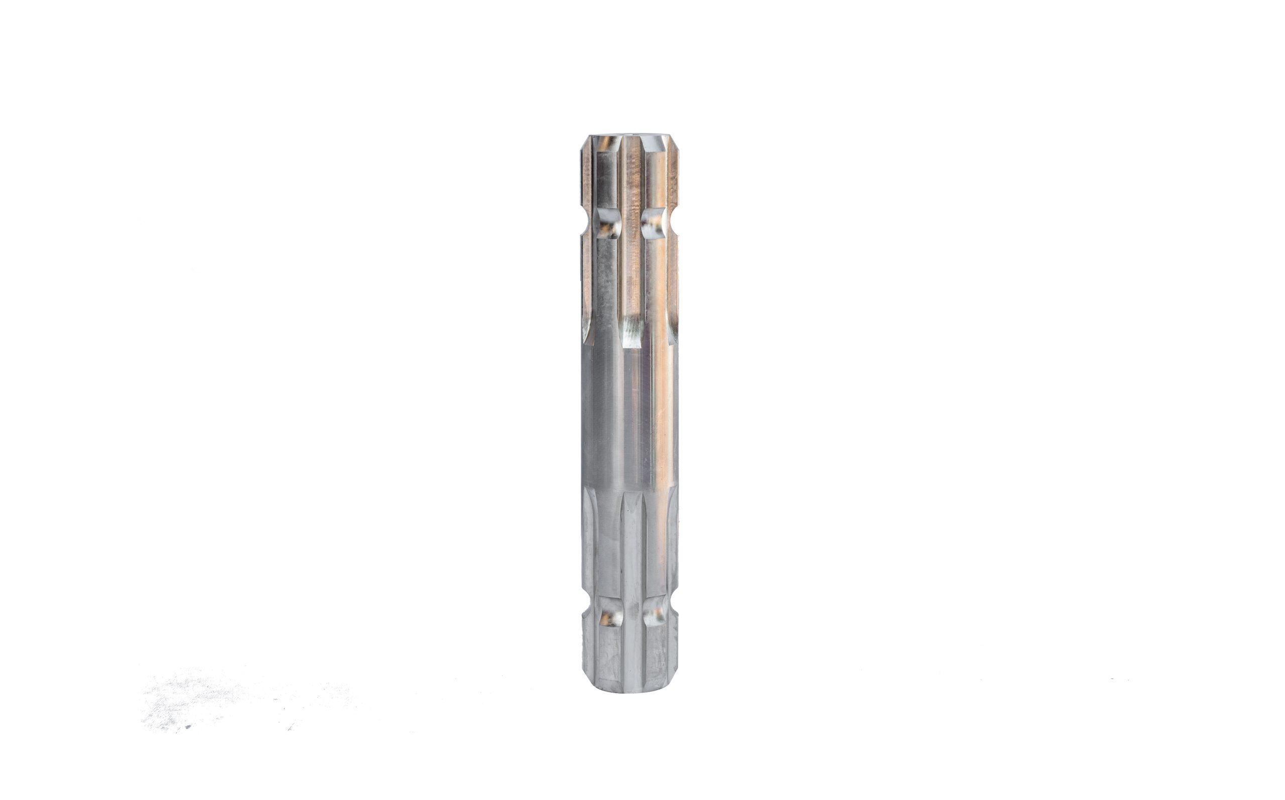 EJE ESTRIADO 6 ESTRIAS AMBOS LADOS 1-3/8”,  LARGO 250MM