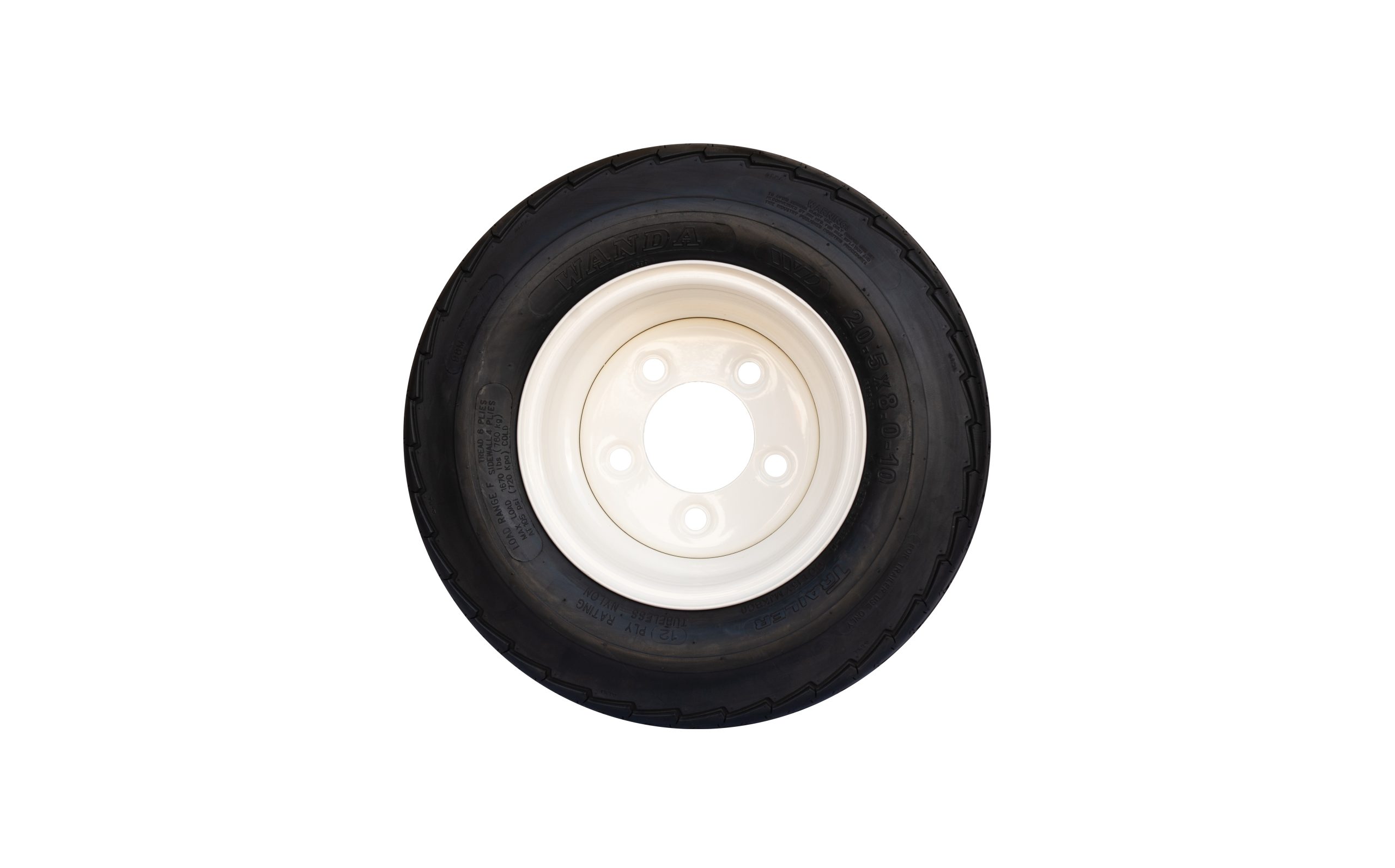 LLANTA ARO 10 C/ NEUMATICO 20.5X8.X10 5 PERF.